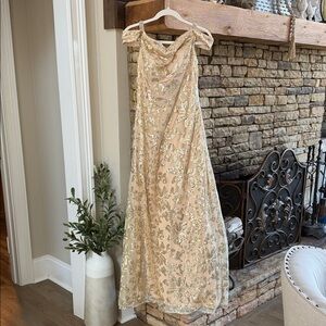 Elegant Gold Sequin Gown